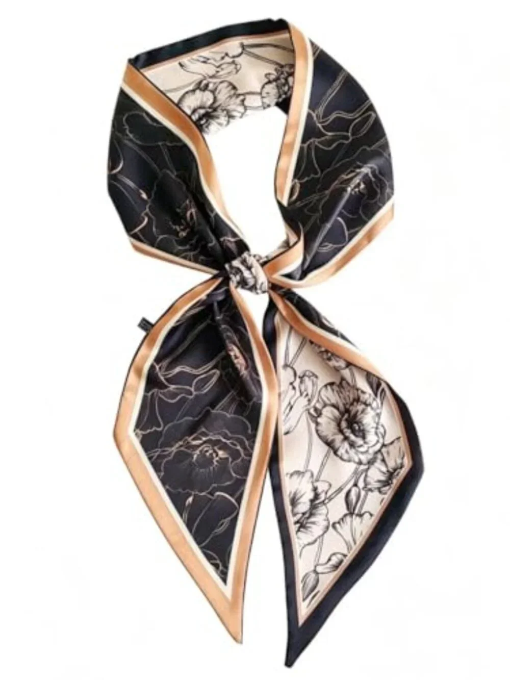 Satin Scarf for Women Long Hair Scarf Head Wrap Purse Scarf